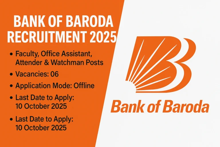 Bank Of Baroda Recruitment 2025