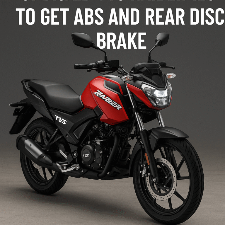 Updated TVS Raider 125 to Get ABS and Rear Disc Brake – First in Its Segment
