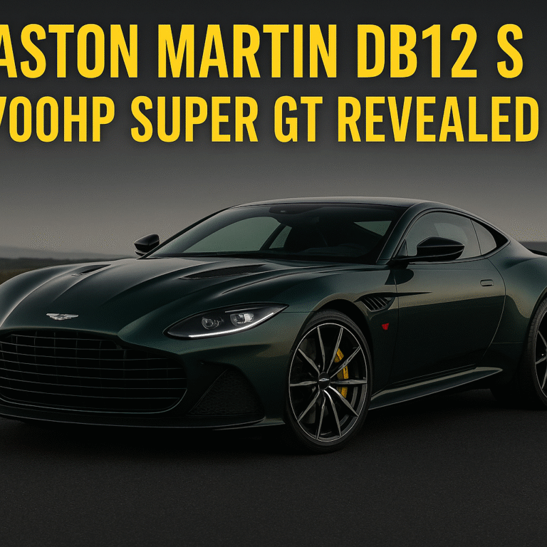 Aston Martin DB12 S: The 700hp Super GT That Redefines Luxury and Performance